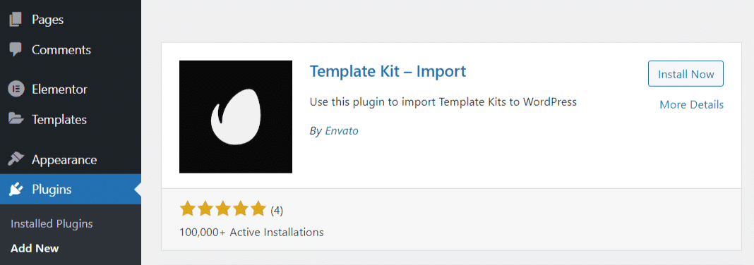 Elementor Template Kit