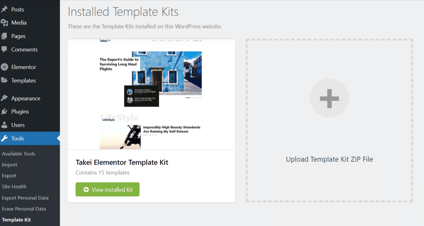 Elementor Template Kit